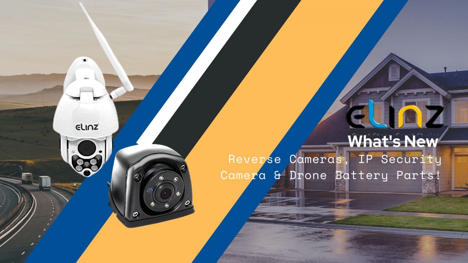 IP security camera and reverse camera new products elinz